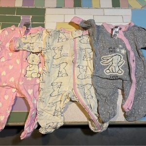 Adorable Kids One Piece Set - Pink, Cream, and Gray